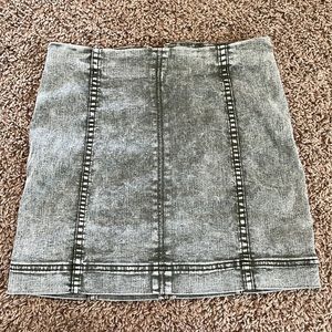 Jolt Grey washed mini skirt